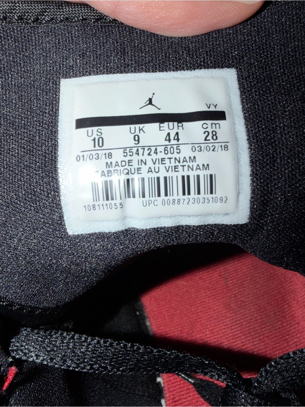 Air Jordan RED & White MIDS 10M - Picture 7 of 7